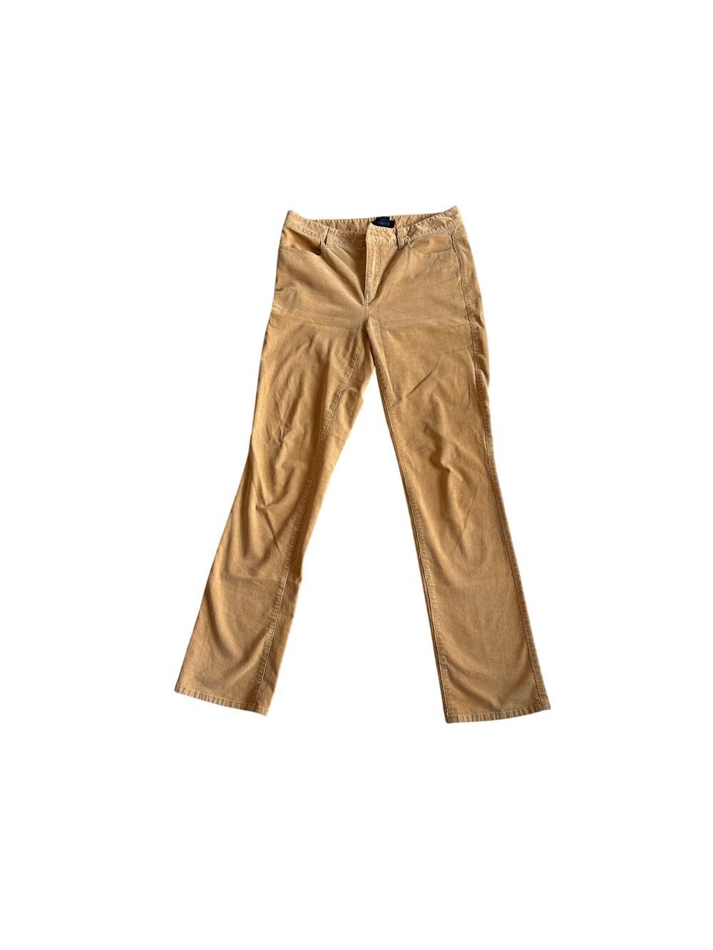 Talbots Heritage High-Rise Straight-Leg Cords Mustard Yellow Size 8 - Picture 1 of 5